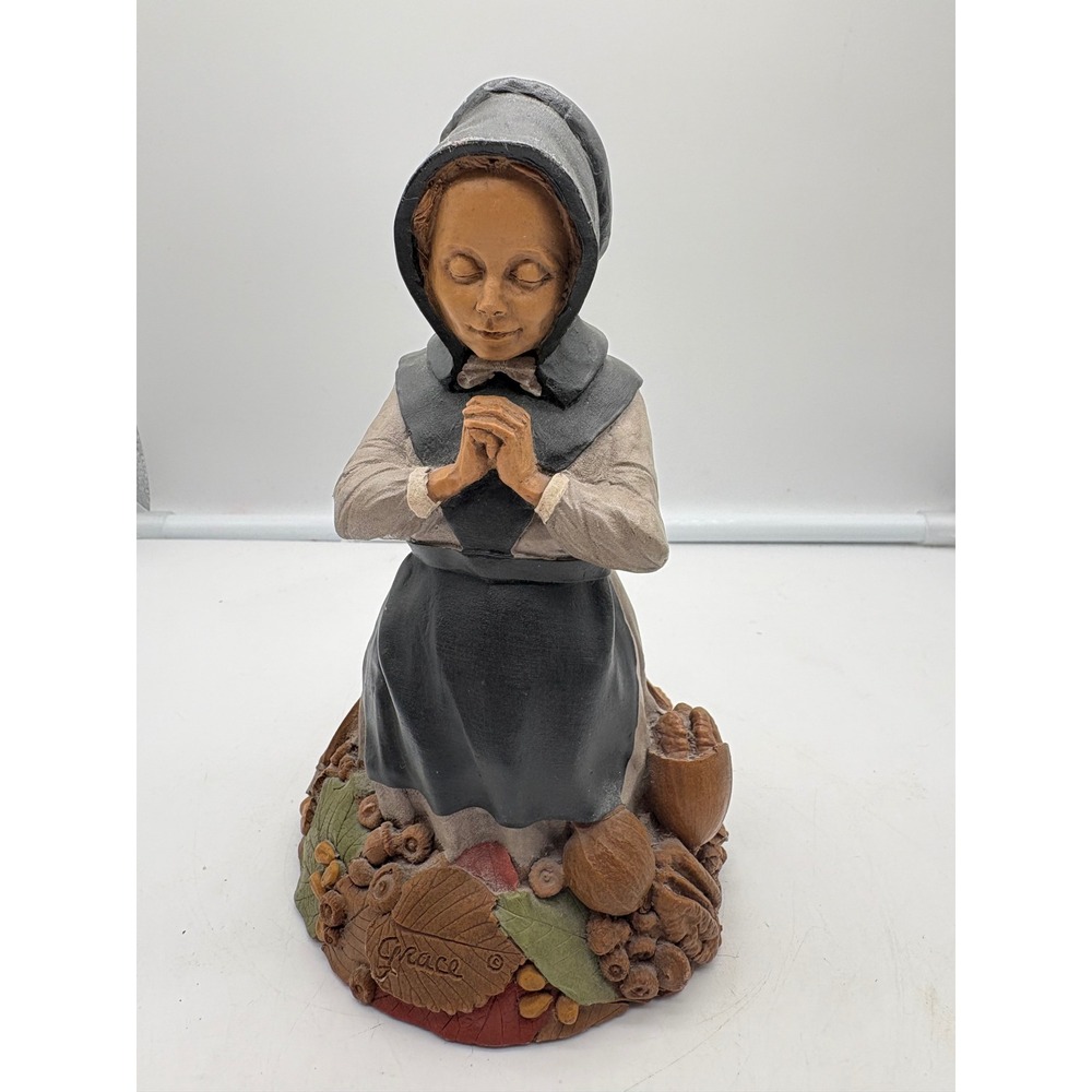 Vintage Tom Clark Grace Pilgrim Woman Figurine Cairn Studios Thanksgiving